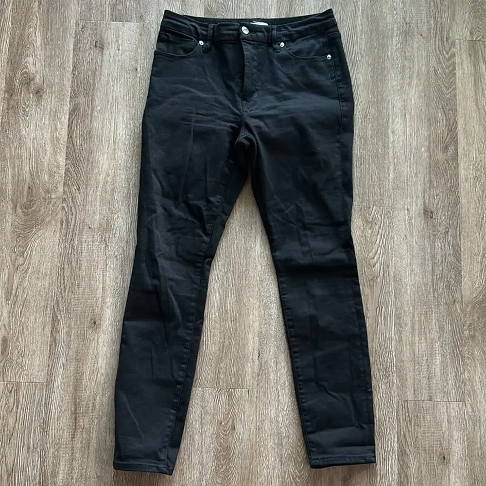 Good American Good Legs Jeans Black Size 10 High Rise Skinny - Picture 2 of 6